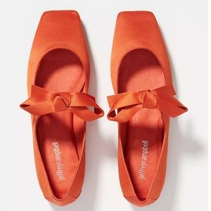 New JEFFREY CAMPBELL BOW SQUARE-TOED FLATS